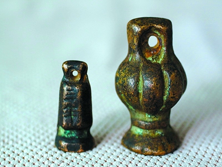 寧夏石嘴山發現元代銅權最大高5.5厘米(圖)