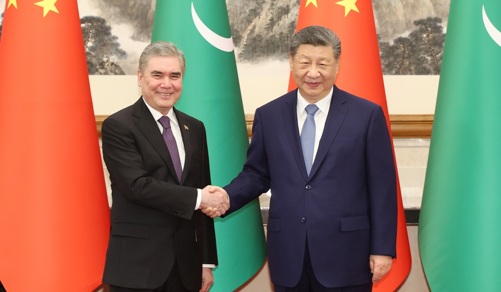 習近平會見土庫曼斯坦民族領袖、人民委員會主席別爾德穆哈梅多夫