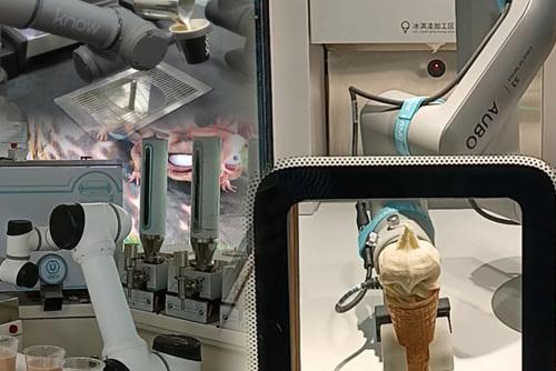 拉花咖啡、冰激凌、奶茶，它們做得水靈靈